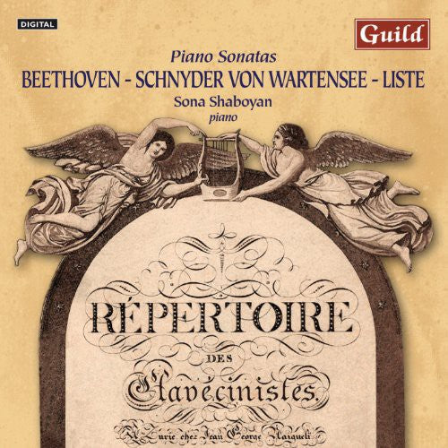 Beethoven / Liste / Von Wartensee / Shaboyan: Piano Sonatas By Beethoven Schnyder Von { CD }