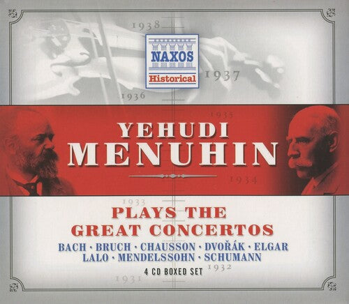Menuhin Plays Great Concertos: Menuhin Plays Great Concertos { CD }