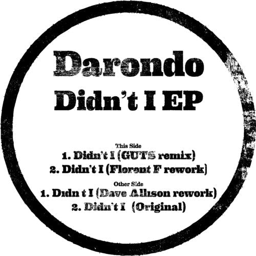 Darondo: Didn't I / RECORD