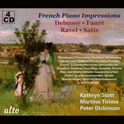 Stott, Kathryn / Tirimo, Martino / Dickinson, Peter: French Piano Impressions / Debussy - Faure - Ravel - Satie { CD }