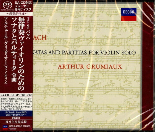 Bach / Grumiaux, Arthur: Bach: Sonatas And Partitas For Violin Solo (SACD) - SUPER-AUDIO CD