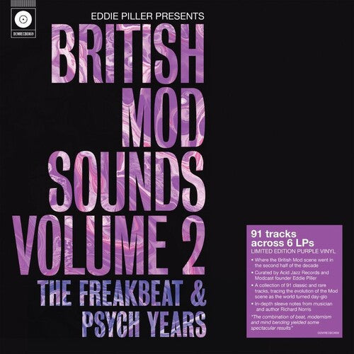 Various Artists: Eddie Piller Presents British Mod Sounds Of The 1960s Volume 2: The Freakbeat & Psych Years / Various - 6LP Boxset on 140-Gram Purple Colored Vinyl / RECORD