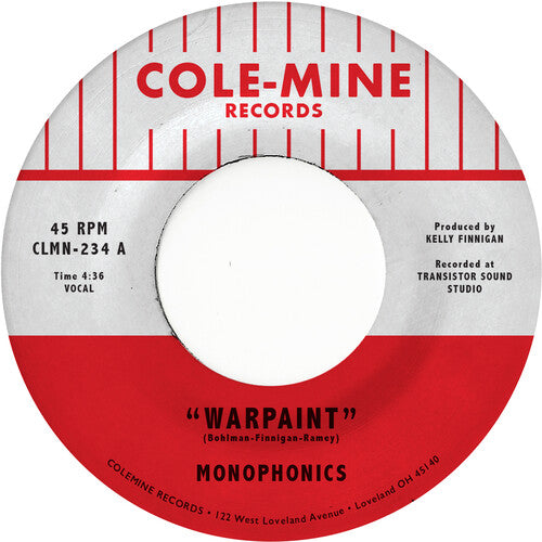 Monophonics & Kelly Finnigan: Warpaint / Crash & Burn - Black Swirl - 7-INCH SINGLE
