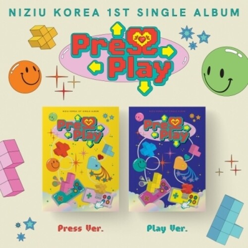 Niziu: Press Play - Random Cover - incl. 88pg Photobook, 2 Photocards, Photo Frame, Postcard + Sticker - CD