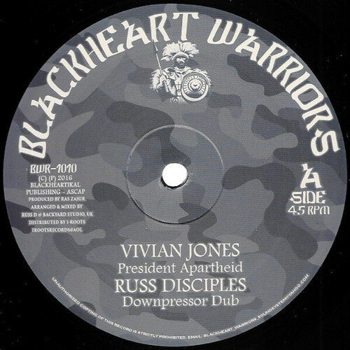Vivian Jones: PRESIDENT APARTHEID / NO MORE - VINYL