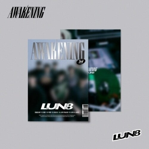 Lun8: Awakening - Hip Version - incl. 80pg Photobook, Folded Poster, Bookmark, 2 Photocards, Envelope, Sticker and Accordion Postcard - CD