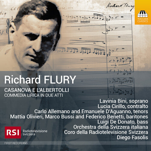 Carlo Allemano: Flury: Casanova e l'Albertolli, Comedia lirica in due atti { CD }