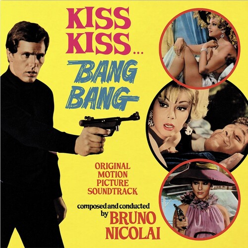 Bruno Nicolai: Kiss Kiss Bang Bang (Original Soundtrack) - Limited Clear Yellow Colored Vinyl - VINYL
