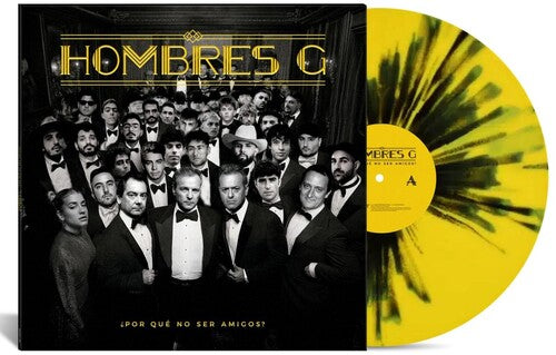 Hombres G: Por Que No Ser Amigos? - Ltd Yellow & Black Splatter Vinyl - VINYL