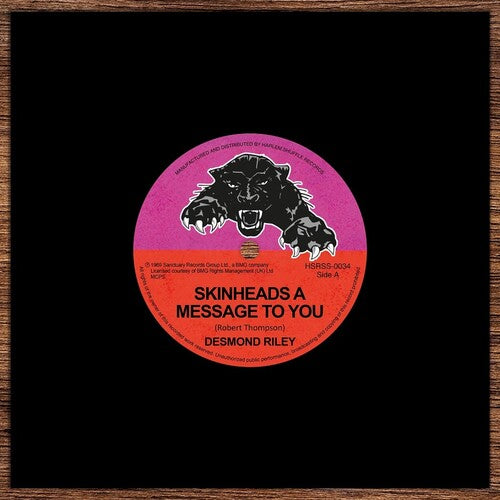 Desmond Riley: Skinheads, A Message To You / If I Had Wings - 7-INCH SINGLE