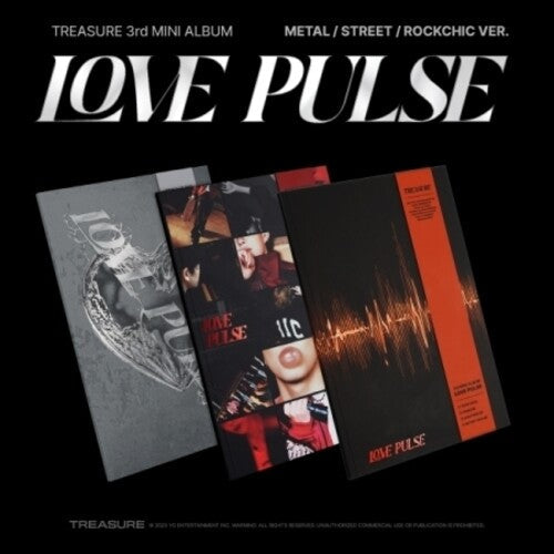 Treasure: Love Pulse - Random Cover Version - incl. 92pg Photobook, Paper Band, Character Card, Poster, 10pc Selfie Photocards, 2 Unit Photocards + Holder - CD