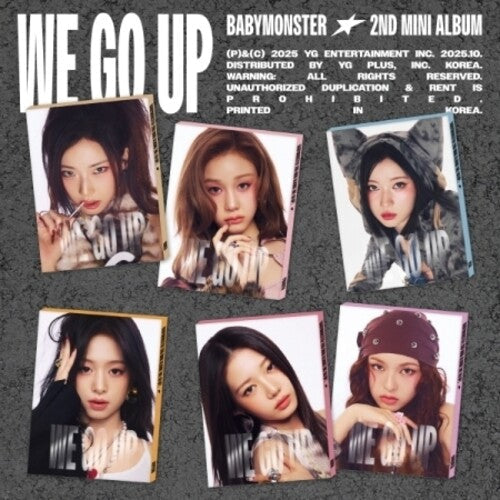 BABYMONSTER: We Go Up - Random Cover Pattern Version - incl. 56pg Photobook, 3 Selfie Photocards + Folded Poster - CD
