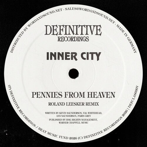 Inner City / Saunderson, Kevin: Pennies From Heaven (Roland Leesker Remix) - 12-INCH SINGLE