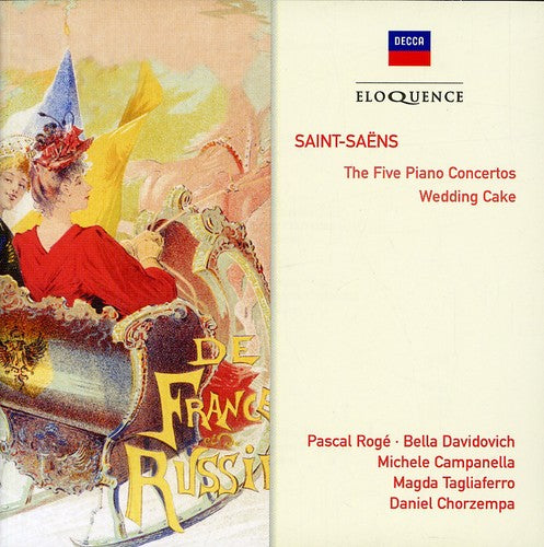 Saint-Saens / Roge / Davidovich / Lpo / Dutoit: Saint-Saens: Pno Ctos Nos 1 - 5 / Wedding Cake  { CD }