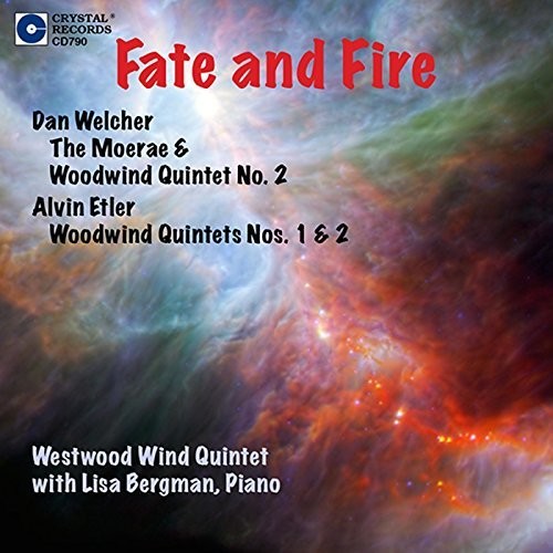 Welcher / Etler / Barcellona / Christ / Nelson: Moerae for Flute Oboe Basson & Piano  { CD }