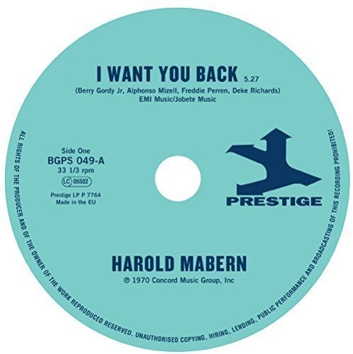 Mabern, Harold / Funk Inc: I Want You Back / Sister Janie - 7-INCH SINGLE