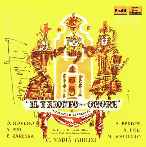 Scarlatti / Orchestra Lirica Di Milano: Alessandro Scarlatti: Il Trionfo Dell'Onore  { CD }