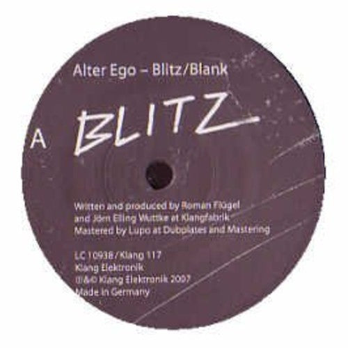 Alter Ego: Blitz / Blank - 12-INCH SINGLE