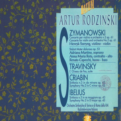 Scriabin / Sibelius / Szeryng / Rodzinski: Artur Rodzinsky Conducts  { CD }