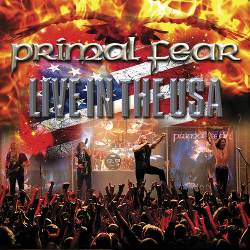 Primal Fear: Live In The USA - White, Blue & Red Marble Vinyl - VINYL