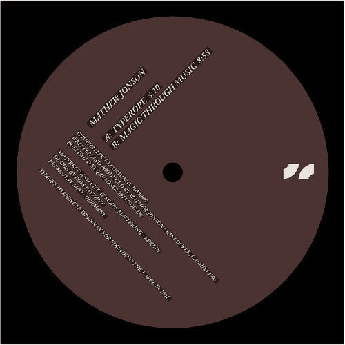Mathew Jonson: Typerope  / Vinyl LP