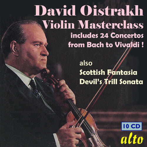 David Oistrakh: Violin Masterclass 24 Concertos from Bach to Vivaldi Other Key Works & Chamber Music  { CD }