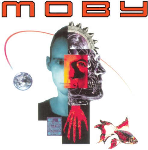 Moby: Moby - Black/White Marble on Blue / RECORD