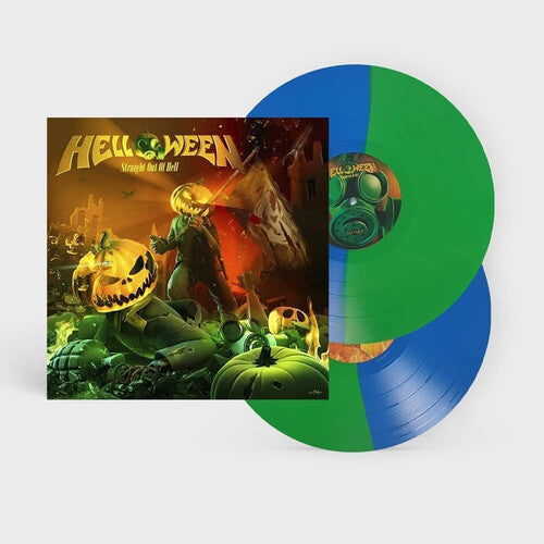 Helloween: Straight Out Of Hell - Light Green & Ocean Blue Bi-Colored Vinyl - VINYL