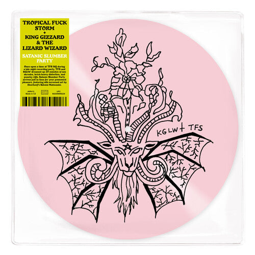 Tropical Fuck Storm & King Gizzard: Satanic Slumber Party - Pink Silkscreened - 12-INCH SINGLE