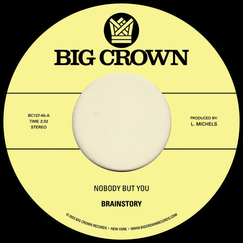 Brainstory: Nobody But You b/w Gift Of Life - 7-INCH SINGLE