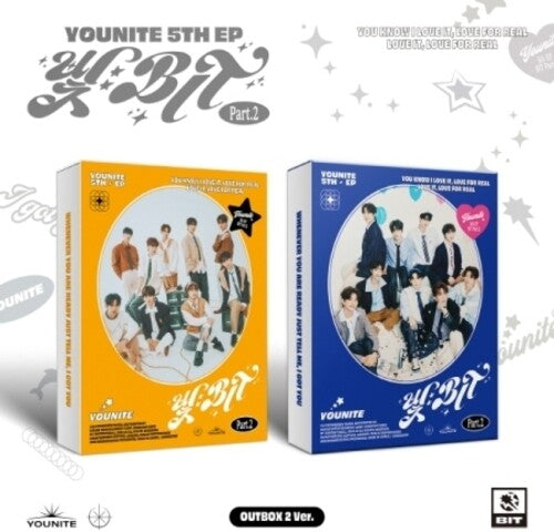 Younite: Bit Part.2 - Random Cover - incl. 56pg Photobook, 5pc Lyric Postcard Set, 3 Photocards, Unit Photocard + Sticker - CD