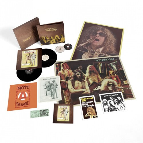 Mott the Hoople: All The Young Dudes: 50th Anniversary Edition - 140gm Black Vinyl, 72pp Hardback Book in Slipcase with 2CD, 12-inch vinyl, & Posters - VINYL