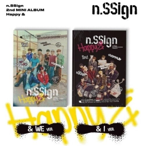 N.Ssign: Happy & - Random Cover - incl. 96pg Photobook, Poster, 2 Photocards, Sticker, Unit Photocard + N. Ssign Photocard - CD