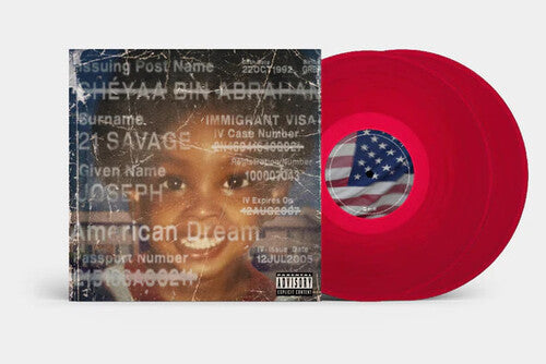 JID feat. 21 Savage and Baby Tate: American Dream - Red Colored Vinyl / RECORD