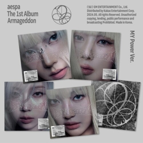 Aespa: Armageddon - My Power Version - Random Cover - incl. Photobook, Tattoo Sticker, Folded Poster, Postcard + Photocard - CD