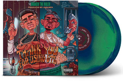 Drakeo The Ruler: Thank You For Using GTL - Green/Blue  / Vinyl LP
