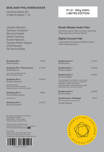 Berliner Philharmoniker: Mahler: Symphonies Nos. 1-10 (17 LP) / RECORD