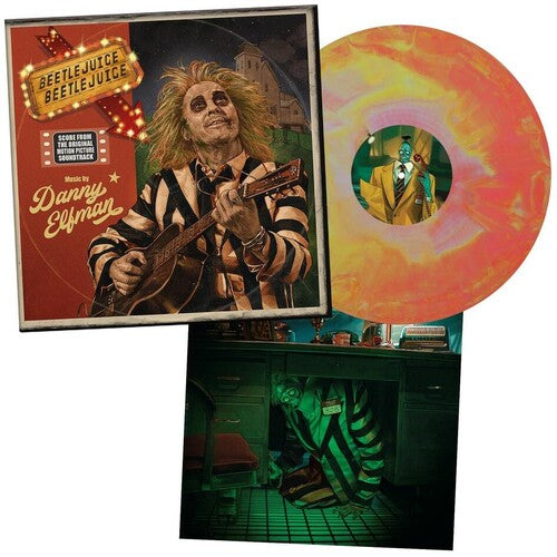 Danny Elfman: Beetlejuice Beetlejuice (Original Soundtrack) - Limited Australian Exclusive Pink & Yellow Colored Vinyl / RECORD